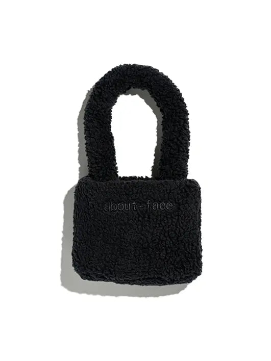 MINI FLUFFY BAG: BLACK